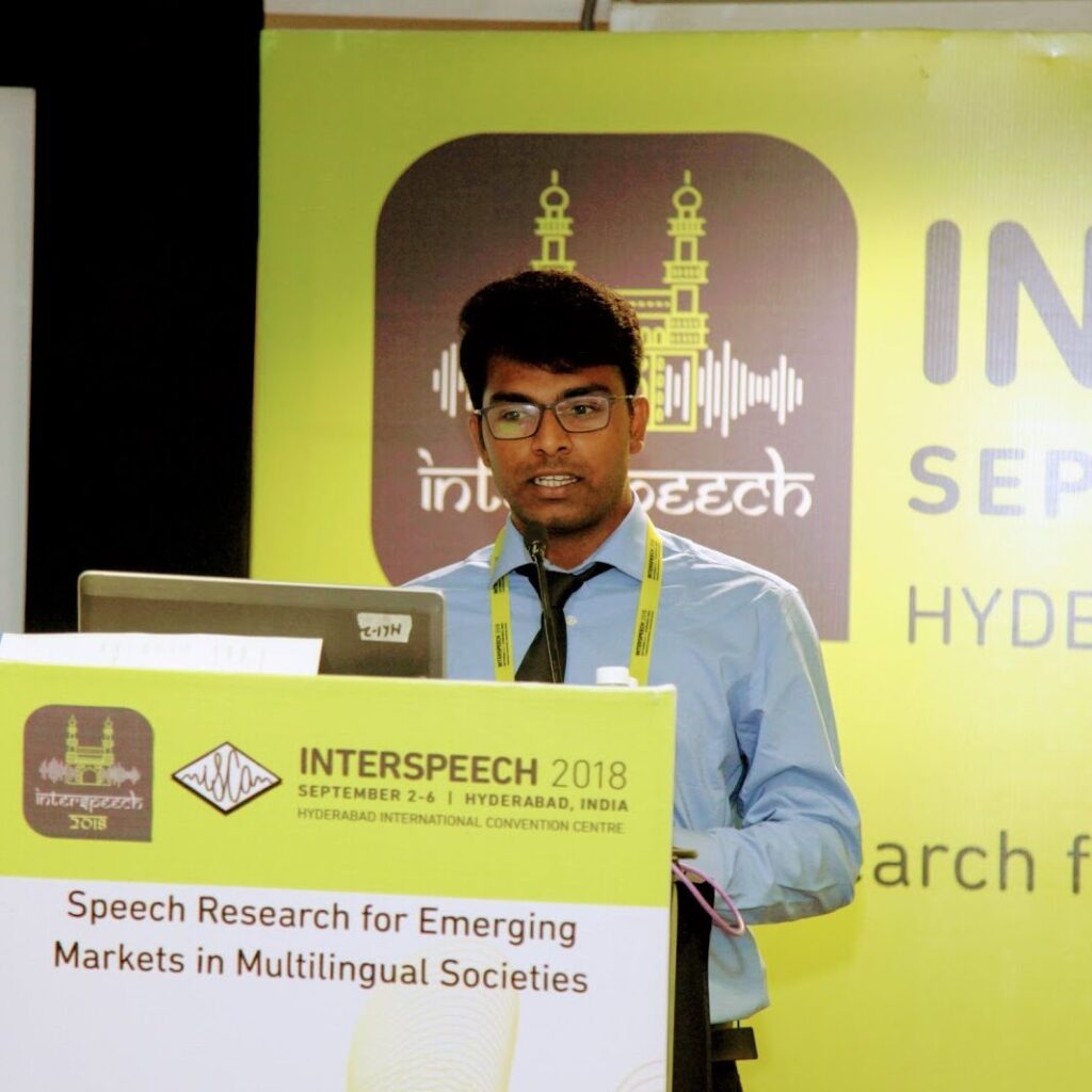 Interspeech 2018 conference logo.