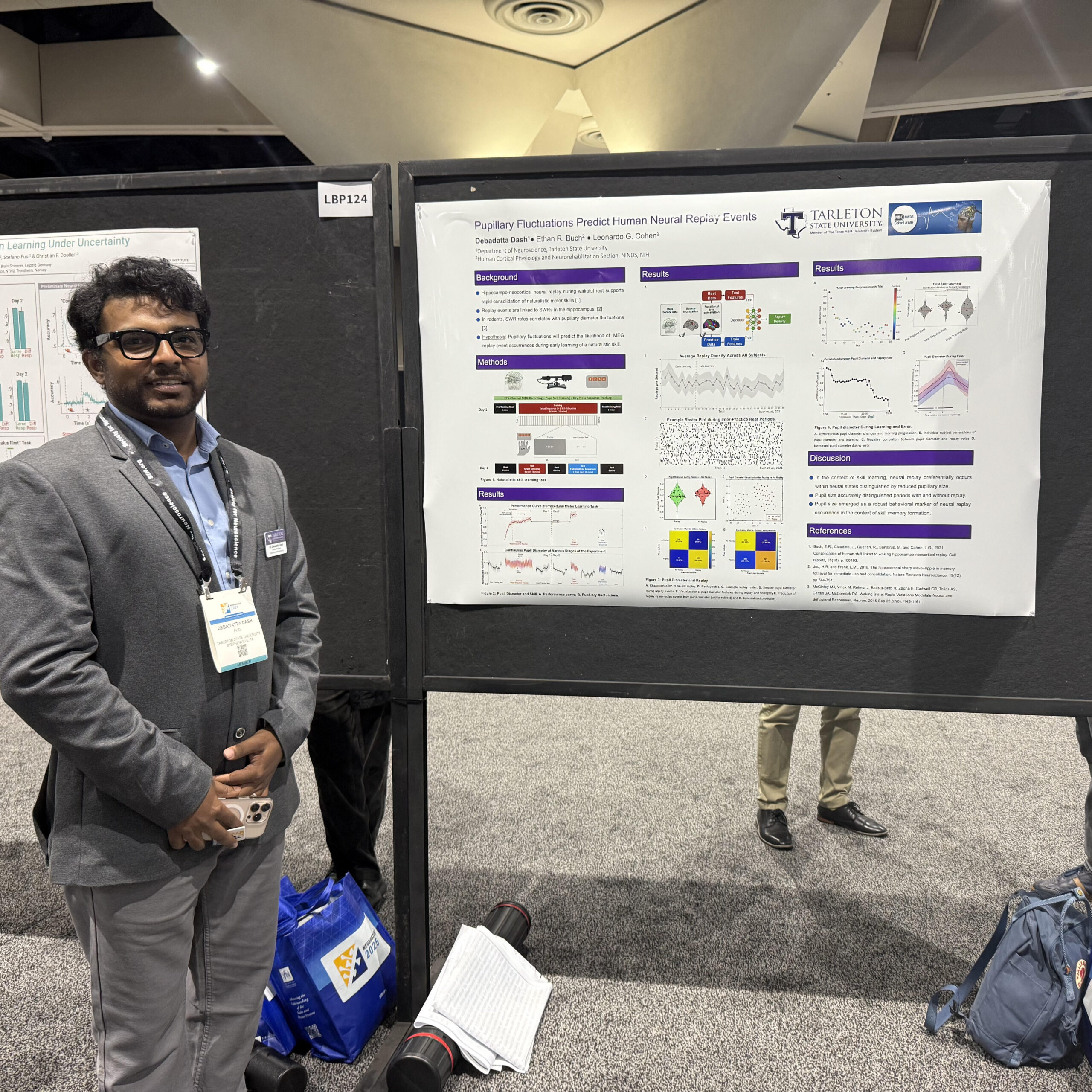 Dr. Dash at SFN Presenting a Poster